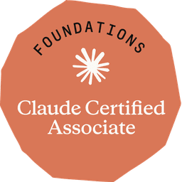 Claude Certified Associate — Foundations badge